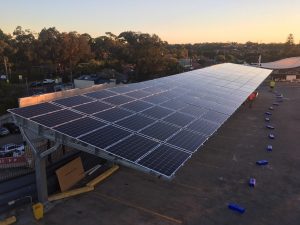 Leichhardt Solar Car Park Shade Structure