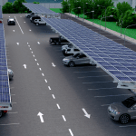 PV Structures Solar Car Park Render