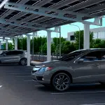 PV Structures Solar Car Park Render - Car Park Structures Sunshine Coast