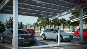 solar ev charging station installation
